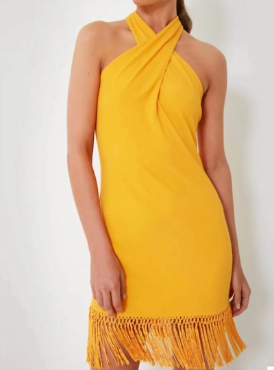 Saylor Leyna Dress In Mango In Yellow