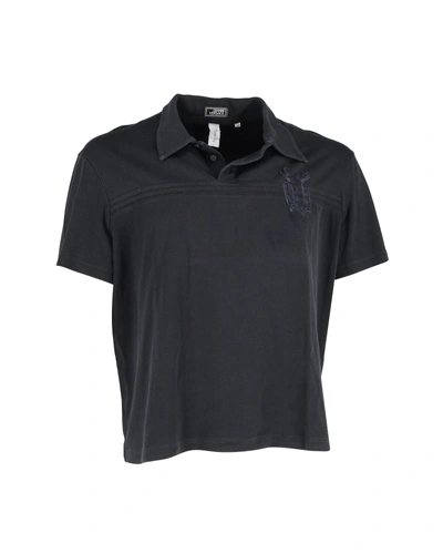 Versace Polo Shirt In Black Cotton