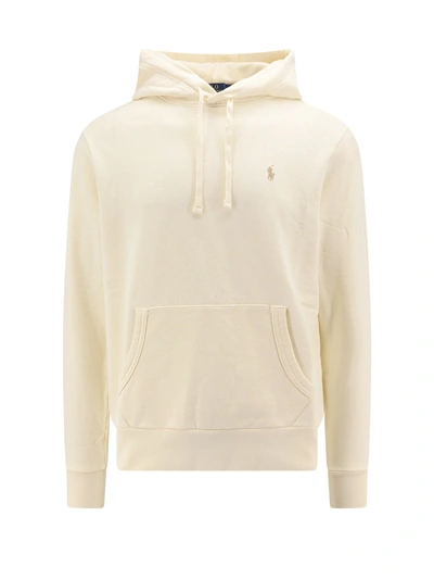 Polo Ralph Lauren Cotton Sweatshirt With Logo Embroidery In White