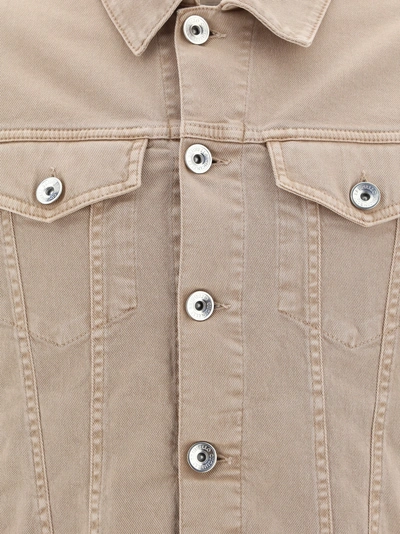 Brunello Cucinelli Giacca Denim In Beige