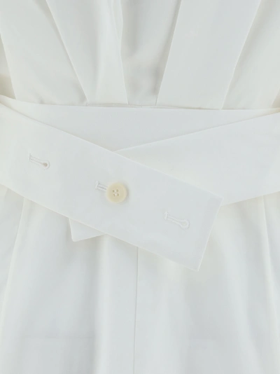 Jacquemus La Mini Robe Chemise Dress In White