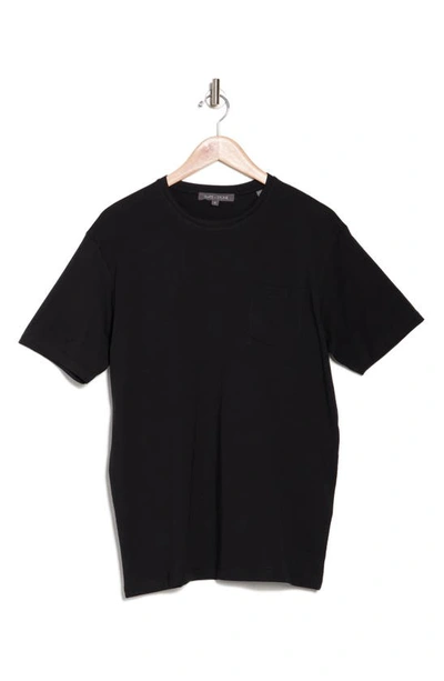 Slate & Stone Cotton Jersey Pocket T-shirt In Black