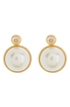 Kate Spade Have A Ball Stud Earrings In White/ Gold Multi
