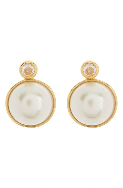 Kate Spade Have A Ball Stud Earrings In White/ Gold Multi