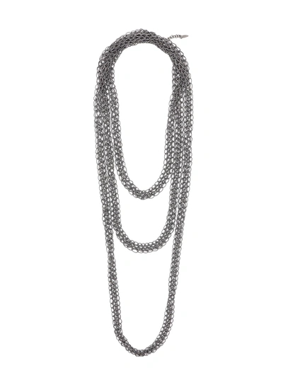 Brunello Cucinelli Monili Necklace In Black