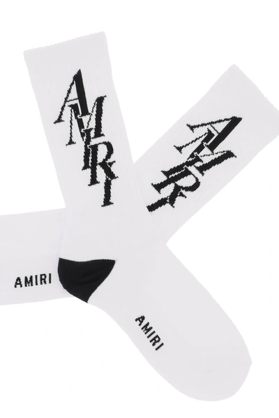 Amiri Stack Logo Socks In Multicolor