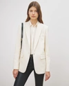 Nili Lotan Adele Single Breasted Tailored Jacket In Khaki