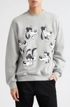 Noon Goons X Disney Moodswing Goofy Cotton Graphic Sweatshirt In Heather Grey
