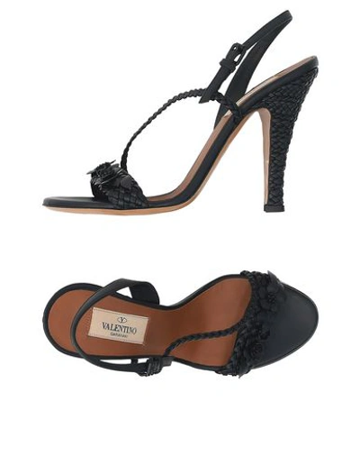 Valentino Garavani Sandals In Black