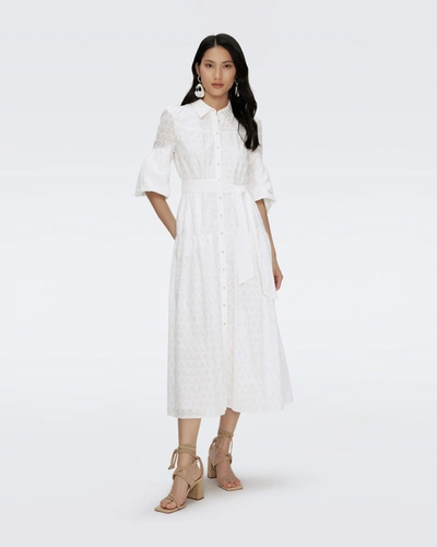 Diane Von Furstenberg Aveena Cotton Dress By  In Size Xl