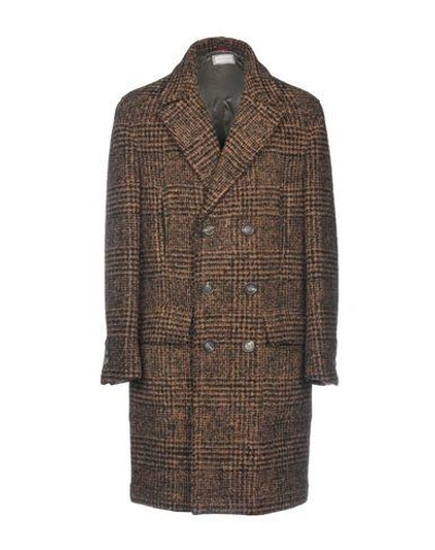 Brunello Cucinelli Coat In Brown