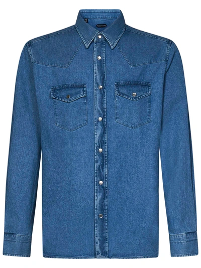 Tom Ford Camicia  In Blu