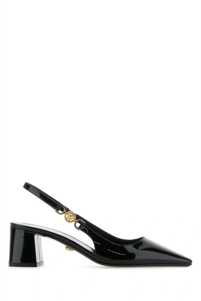 Versace Heeled Shoes In Blackgold