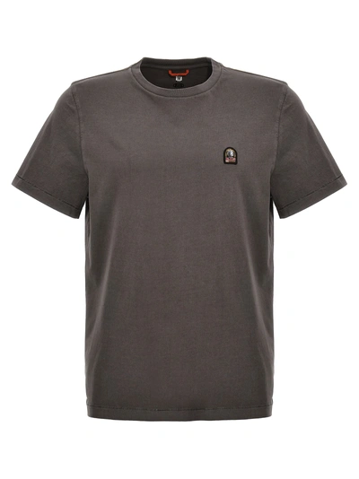Parajumpers Logo Patch T-shirt In Gray