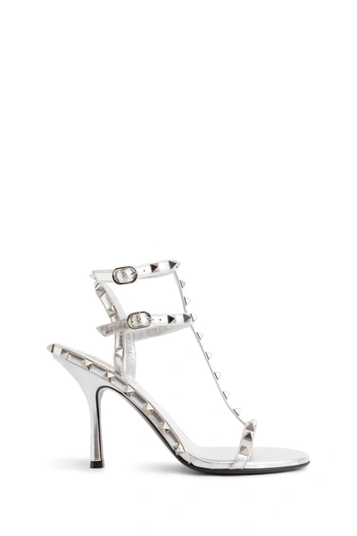 Valentino Garavani Valentino Sandals In Silver