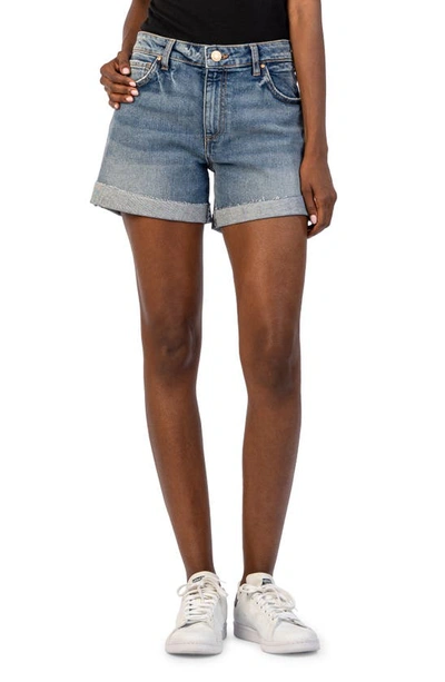 Kut From The Kloth Jane Raw Hem High Waist Denim Shorts In Update