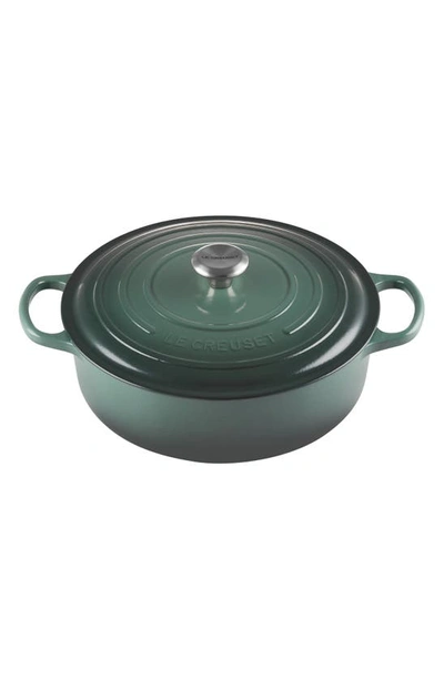 Le Creuset Signature 6 3/4-quart Round Wide French/dutch Oven In Artichaut