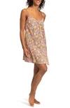 Roxy Spring Adventure Floral Cover-up Dress In Root Beer