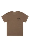 Rvca Balance Of Opposites Graphic T-shirt In Rawhide