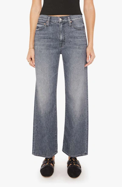 Mother The Dodger Ankle Wide Leg Jeans In Grey