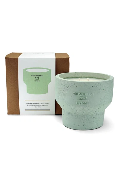 Reisfields Mint No. 1 Cement Candle