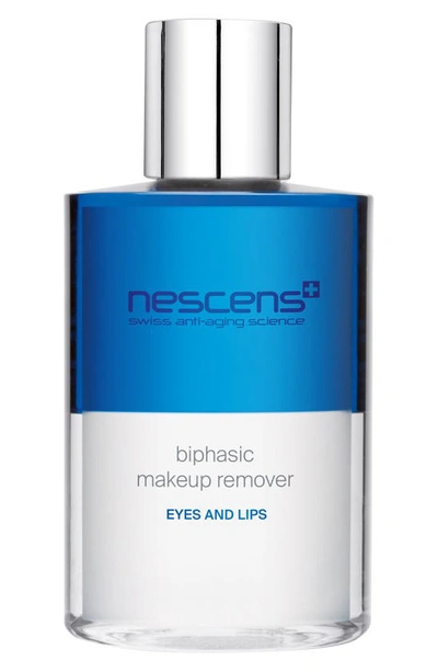 Nescens Biphasic Makeup Remover For Eyes & Lips, 7 oz In White