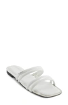 Dkny Square Toe Slide Sandal In Brt White