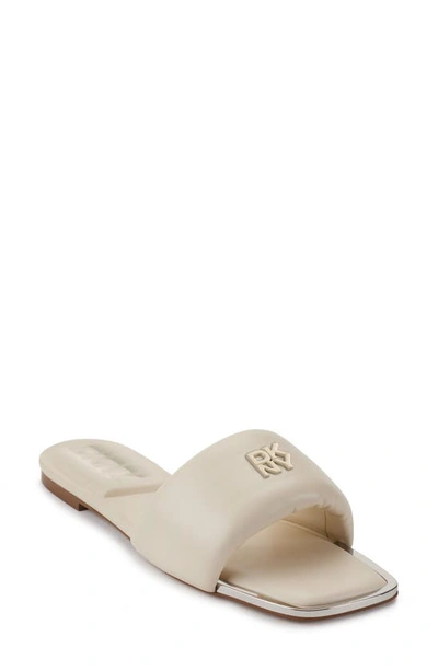 Dkny Slide Sandal In Bone