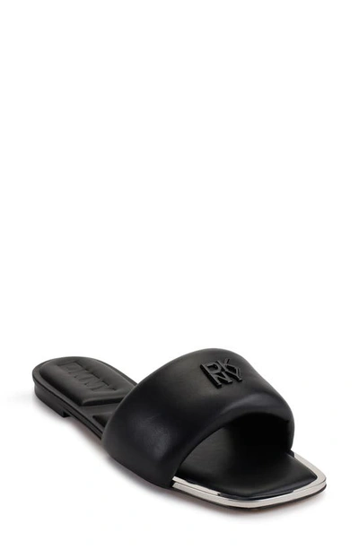 Dkny Slide Sandal In Black