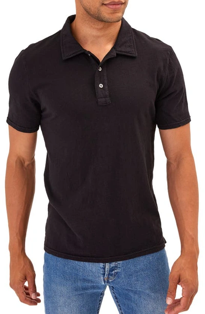Threads 4 Thought Slub Jersey Polo In Black