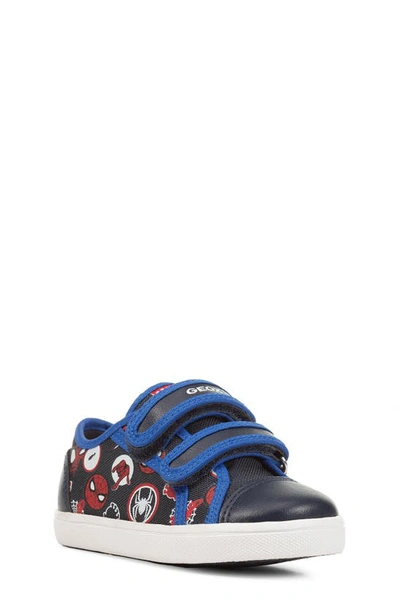 Geox X Marvel Kids' Kilwi Sneaker In Blue Azure