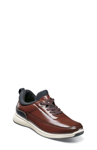 Florsheim Kids' Satellite Perforated Sneaker In Cognac