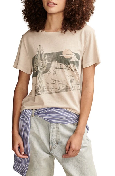 Lucky Brand Cactus Scene Graphic T-shirt In Rainy Day