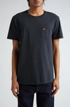 Noah Core Logo Cotton Pocket T-shirt In Black