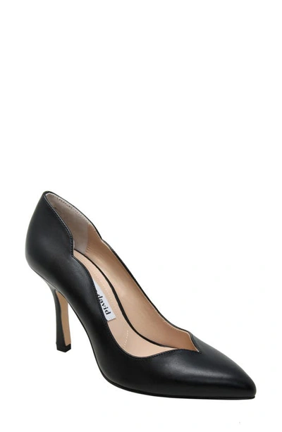 Charles David Pointed-toe Pump In Black Leather
