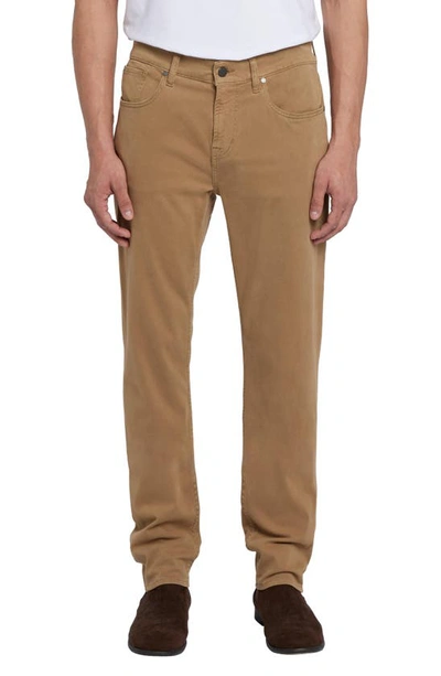 7 For All Mankind Slimmy Luxe Performance Plus Slim Fit Pants In Sand