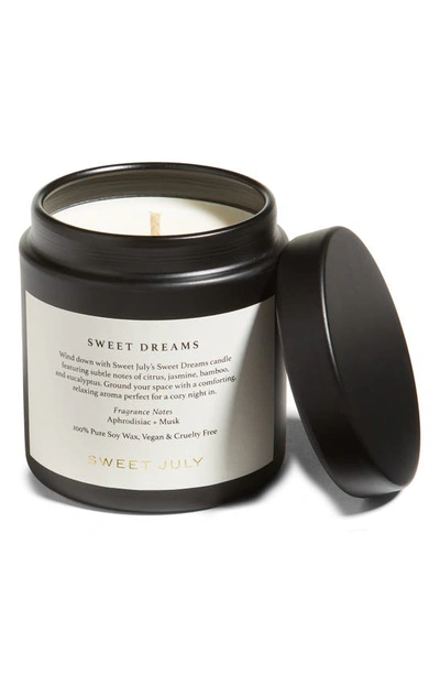 Sweet July Sweet Dreams Scented Soy Wax Candle In Black