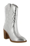 Mia Raylyn Western Boot In Silver