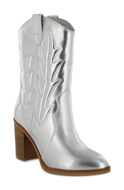 Mia Raylyn Western Boot In Silver