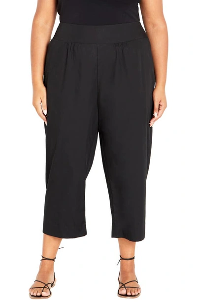 City Chic Justice Pull-on Pants In Black