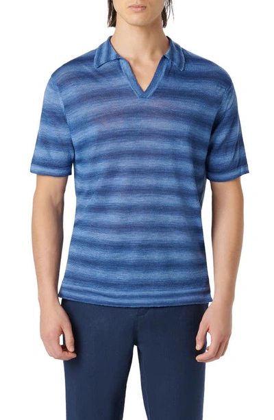 Bugatchi Johnny Collar Polo In Air Blue