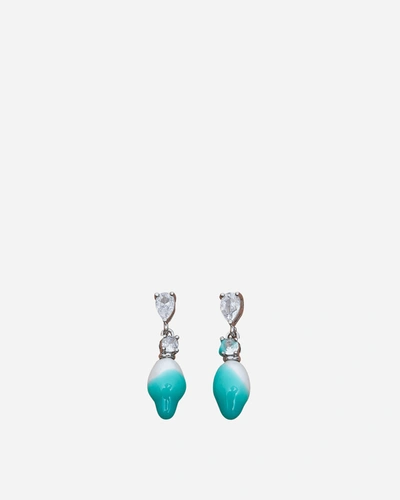 Ottolinger Pearl Dip Earrings In Blue