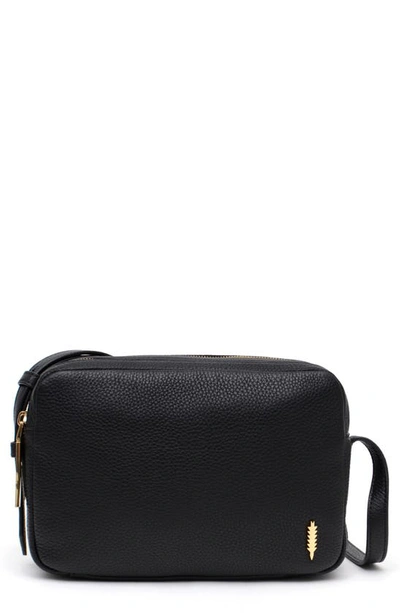 Thacker Shay Leather Camera Crossbody Bag In Black