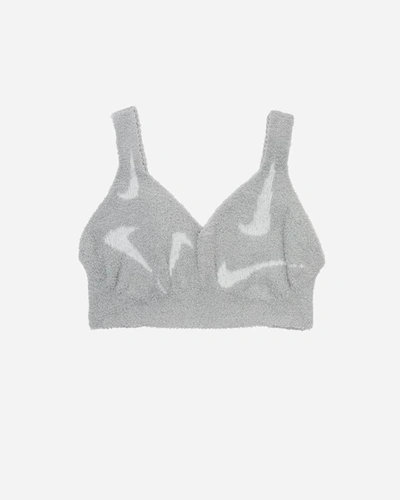 Nike Phoenix Cozy Bouclé Women&#39;s Knit Bra In Grey