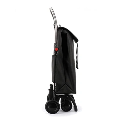Rolser I-max Tweed 4 Wheel 2 Swivelling Foldable Shopping Trolley - Black