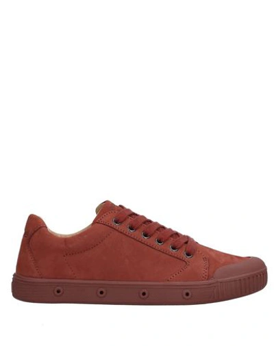 Spring Court Sneakers In Brick Red