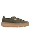 Puma Sneakers In Military Green
