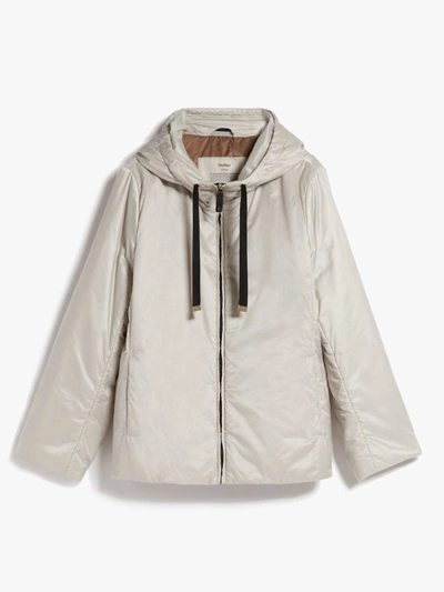 Max Mara The Cube Greenh Waterproof Canvas Travel Jacket In Silver