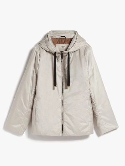 Max Mara The Cube Greenh Nylon Short Jacket In Grey