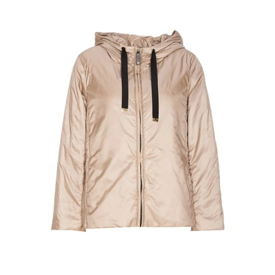 Max Mara The Cube Daria Zip-up Drawstring Jacket In Beige